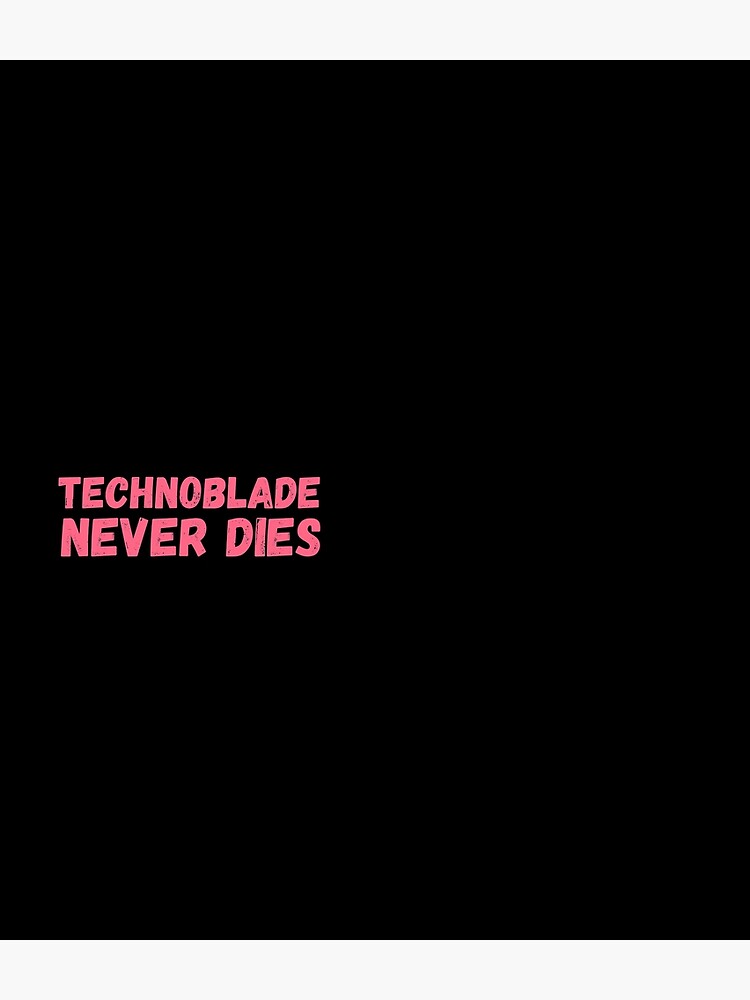 Technoblade never dies, meme Sticker for Sale by ds-4