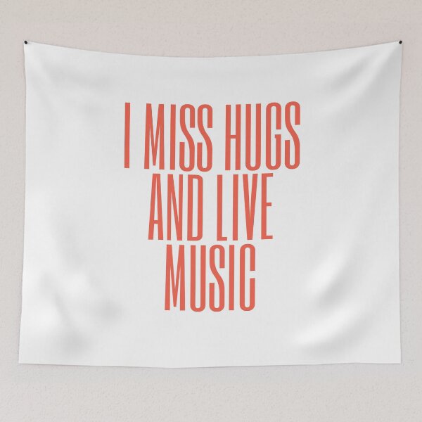 Item preview, I Miss Hugs And Live Music , Music Lover Gift For Dad Mom  designed and sold by BECOOOL.