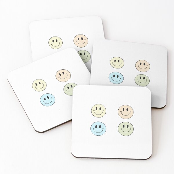 Item preview, Copy of pastel smiley face emojis x4 colours designed and sold by ruelia.