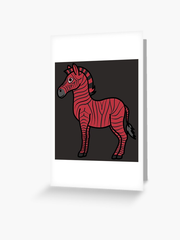Red Zebra with Black Stripes Red Zebra with Black Stripes