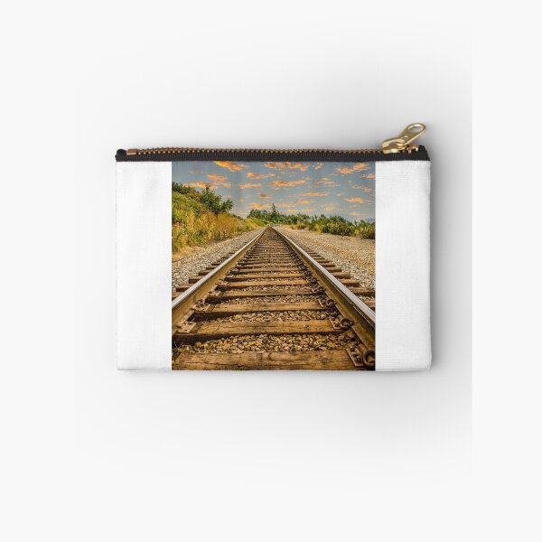 Item preview, Straight Railroad Tracks at Dusk designed and sold by dbvirago.