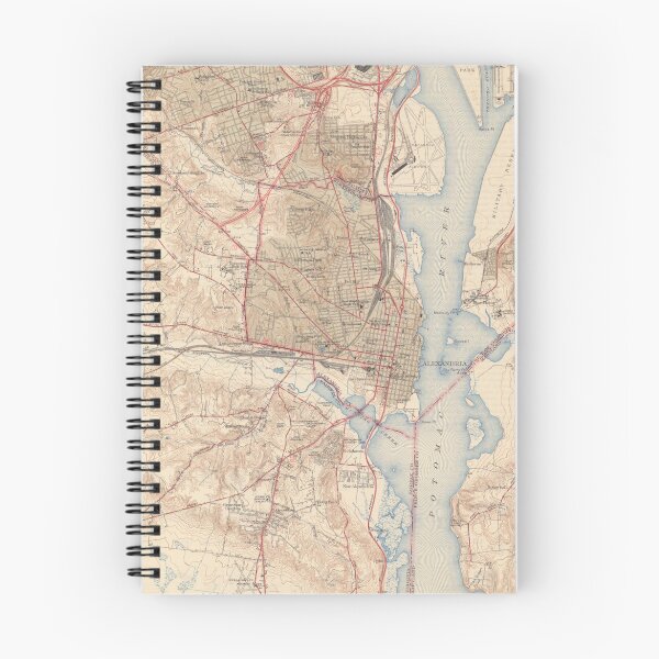 Item preview, Vintage Map of Alexandria Virginia (1945) designed and sold by BravuraMedia.