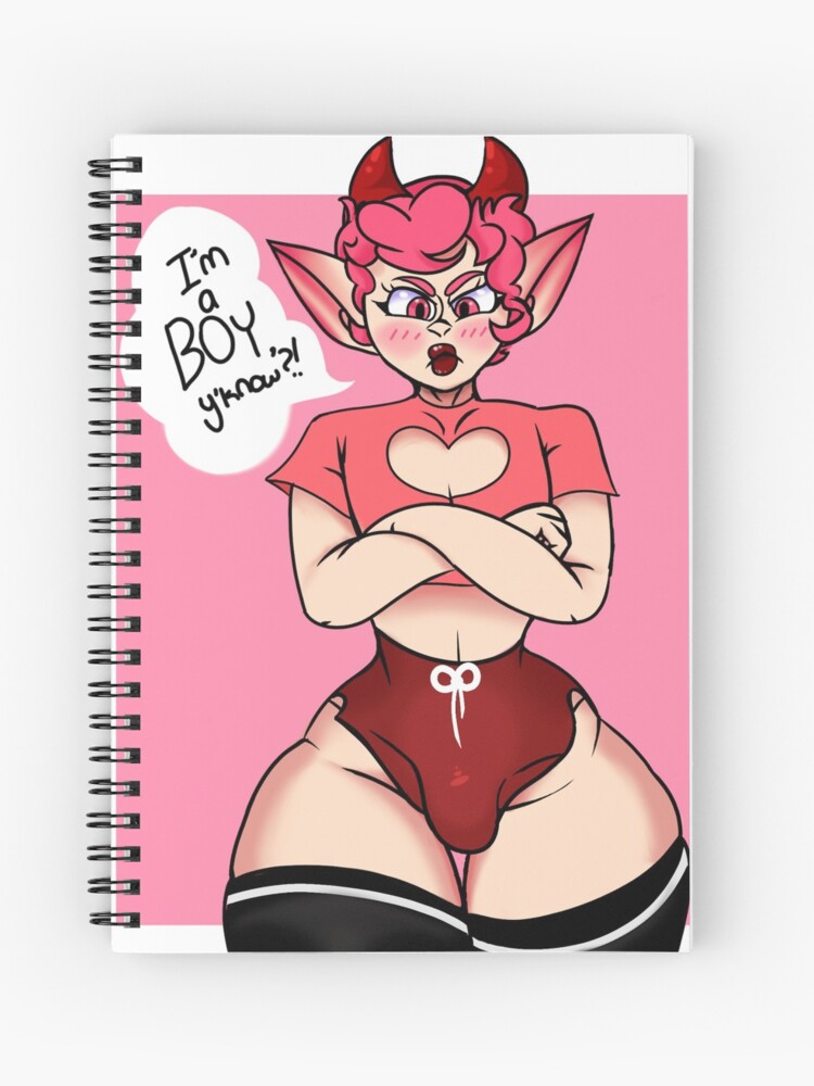 A thicc femboy Spiral Notebook for Sale by SewerMedic