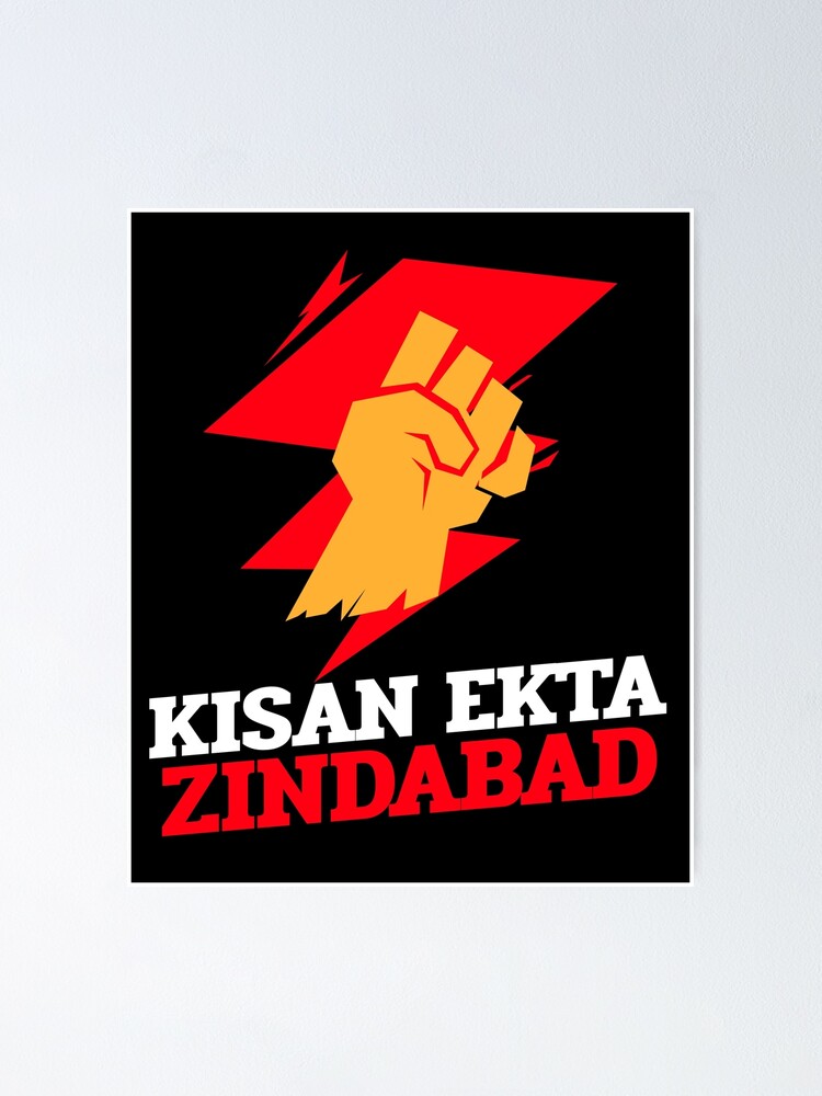 Kisan Ekta Zindabad - Kisan - Sticker | TeePublic