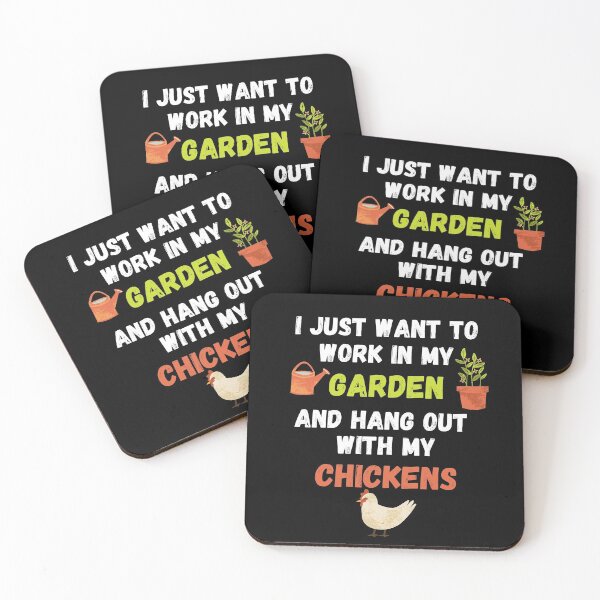 Item preview, I just want to work in my garden and hang out with my chickens designed and sold by AllPrintsAndArt.