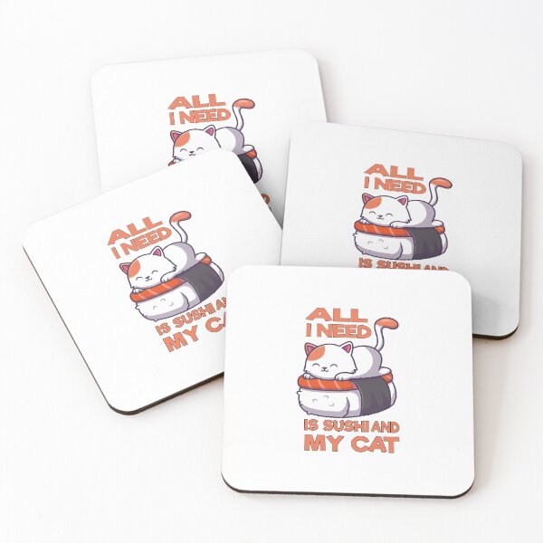 Item preview, all i need is sushi and my cat designed and sold by Nerd Digs.