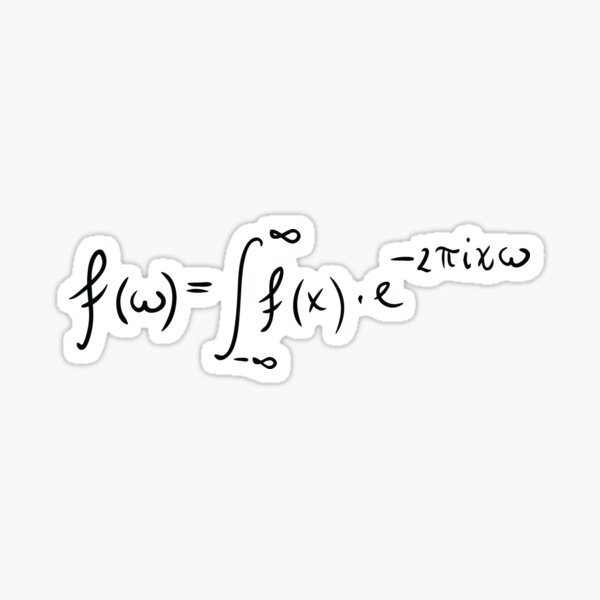 Fourier transform Sticker