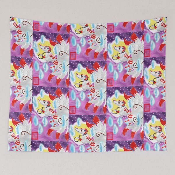 Item preview, White kitsune nine tailed fox by Katy Christoff  designed and sold by KatyChristoff.