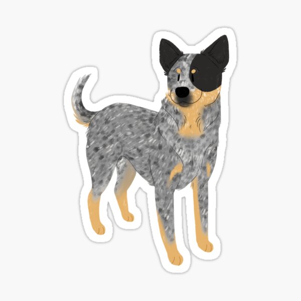 Item preview, Left Mask Blue Heeler designed and sold by k-sea.