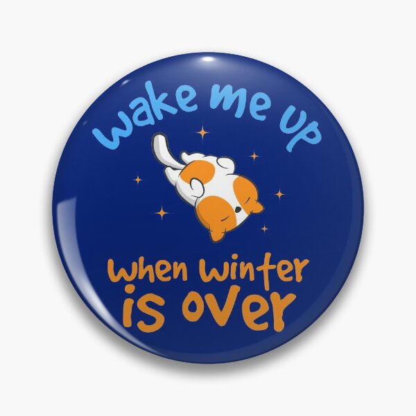 Item preview, Wake Me Up When Winter Is Over With Sleeping Cat designed and sold by RRiDesigns.