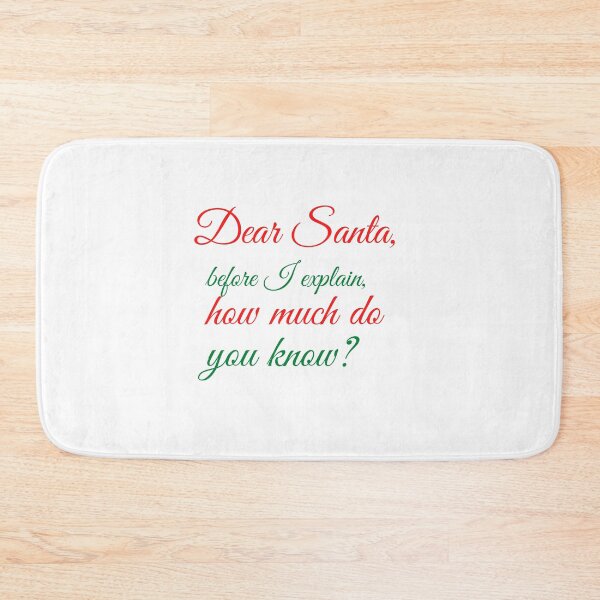 Item preview, Dear Santa before I explain how much do you know? Christmas Edition designed and sold by Beyond  Perception.