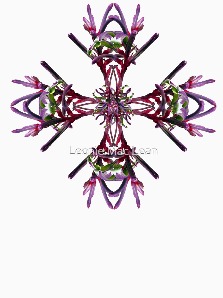 Purple Kangaroo Paw Design, native wildflower, Western Australia. by yallmia