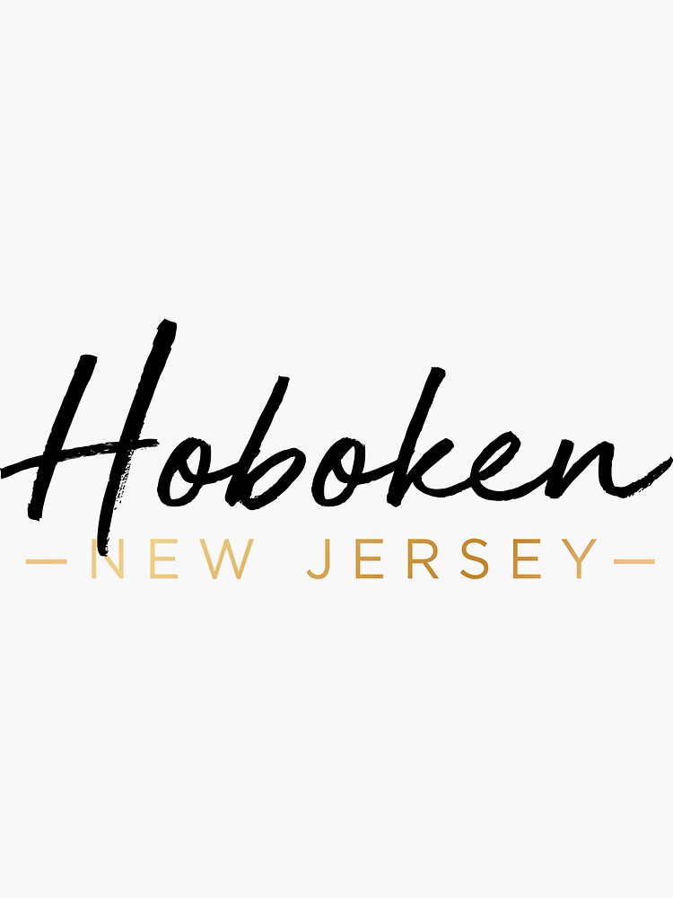 "Hoboken NJ City Series new jersey" Sticker for Sale by
