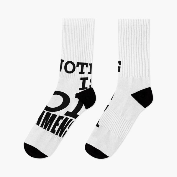 Item preview, Nothing is One Dimensional Black and White Text Based Graphic designed and sold by DiscGolfTees.