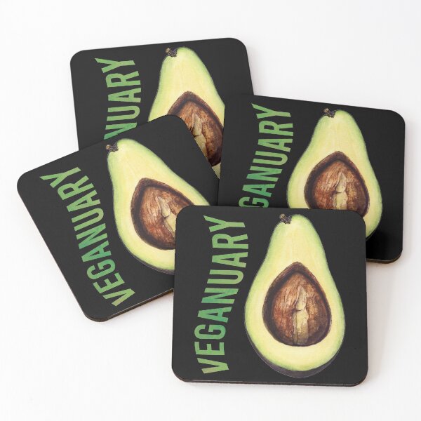 Item preview, Veganuary, Avocado Vegan designed and sold by stickmeok.