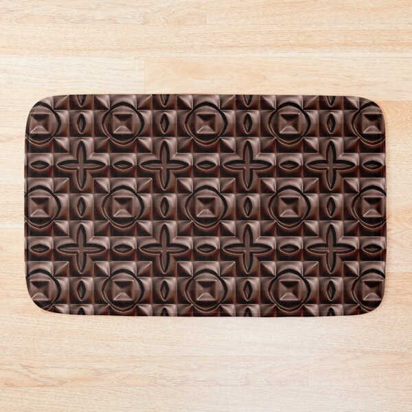 Item preview, Brown leather embossed ornament. designed and sold by gallofoto.