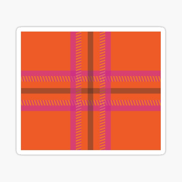 RD Plaid Pattern Sticker