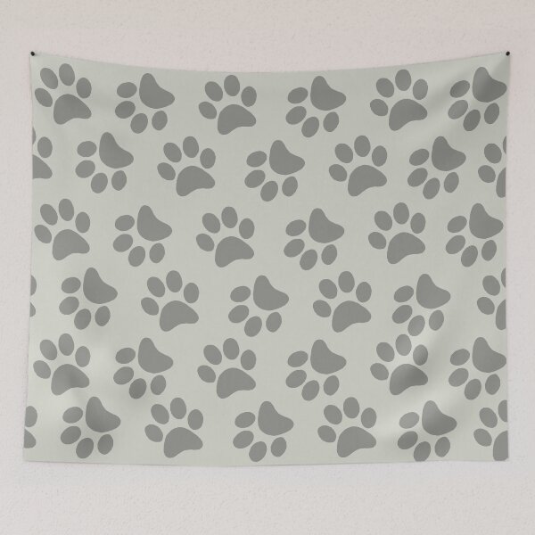 Item preview, dog footprints gray designed and sold by ZiphGames.
