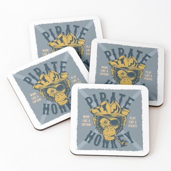 Item preview, Pirate Monkey - Work Like A Captain, Play Like A Pirate! designed and sold by Sinfamous.
