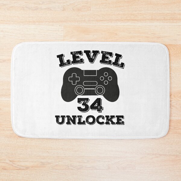 Item preview, Level 34 unlocked - 34th birthday gift designed and sold by ThebestArtshop.