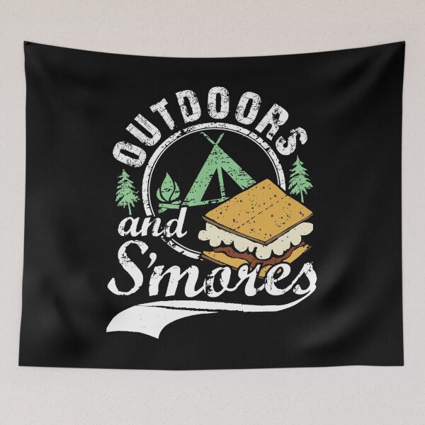 Item preview, Outdoors And Smores Funny Campfire Camping Gift For Parents Boys Women Kids Him Her Family designed and sold by videogames86.