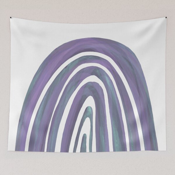 Item preview, purple rainbow watercolor arch designed and sold by alisonbbentley.