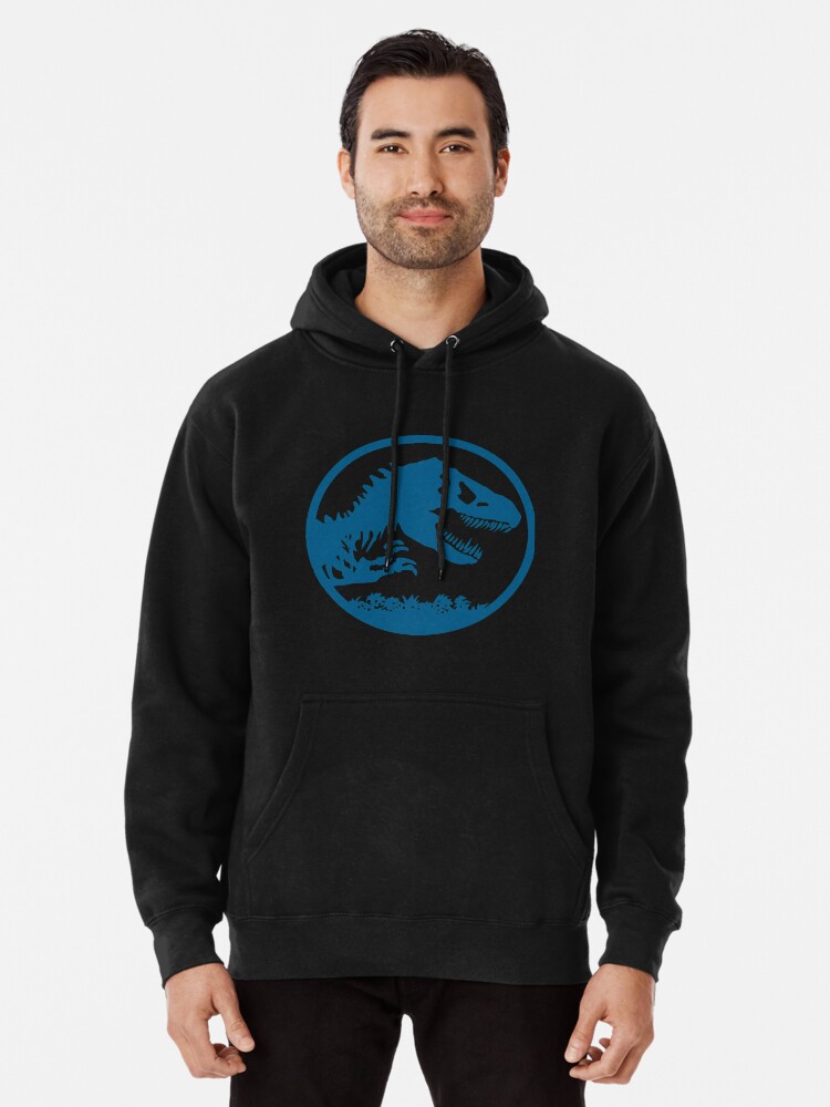 Jurassic World Blue Hue Fossil Logo Pullover Hoodie for Sale by FifthSun