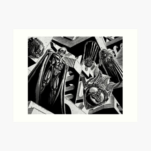 Berserk Manga Art Prints Redbubble