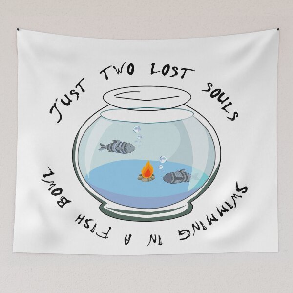 Item preview, two lost souls swimming in a fish bowl designed and sold by fruitpetunia.