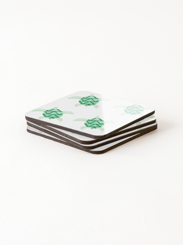 Thumbnail 4 of 5, Coasters (Set of 4), Turtle pattern designed and sold by R-reflections.