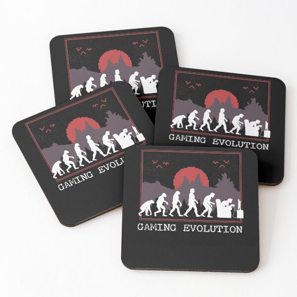 Item preview, Evolution Gamer T-Shirt | Black Tee White Print | Funny Gamer Gift | Men's Gaming T-shirt | Idea For Him | Christmas Present | Father's Day designed and sold by delkh07.