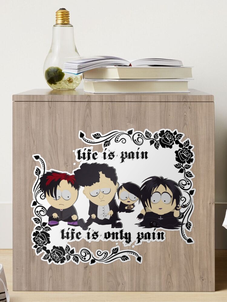 Life is pain ☠️ NEW to the South Park Shop: Goth Kids products! Shop the  Halloween collection now: cart.mn/halloween-merch #southpark…