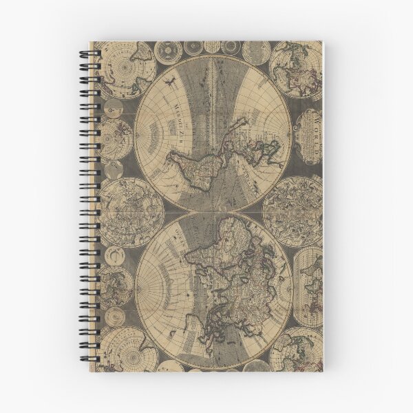 Item preview, Vintage Map of The World (1702) 3 designed and sold by BravuraMedia.
