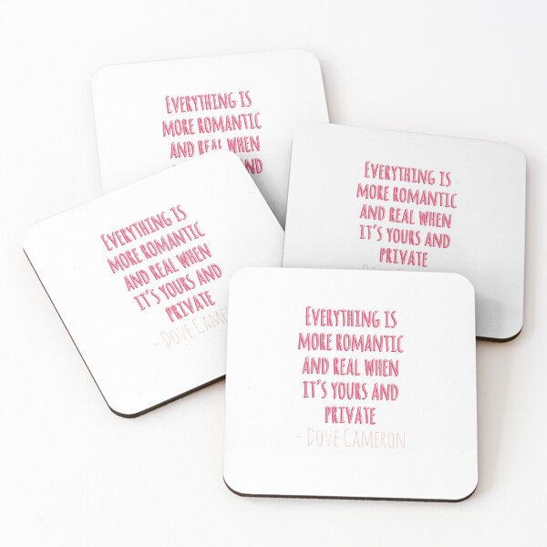 Item preview, Liv and Maddie, Dove Cameron Quote "Everything is more romantic and real when it's yours and private" designed and sold by SacredsDesigns.