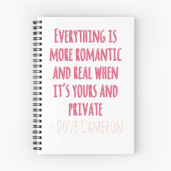 Item preview, Liv and Maddie, Dove Cameron Quote "Everything is more romantic and real when it's yours and private" designed and sold by SacredsDesigns.