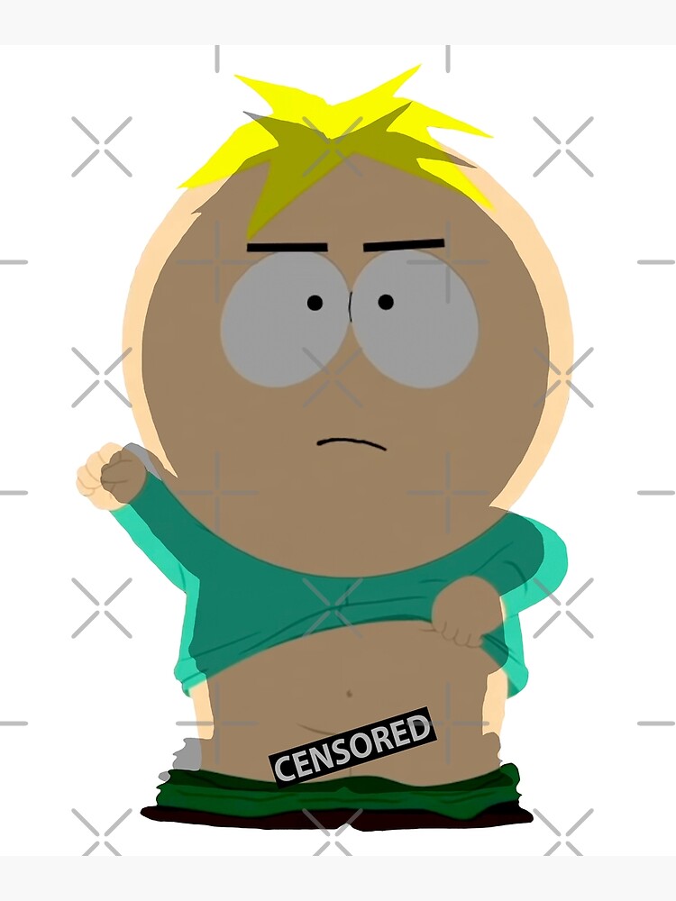 Disover South Park - Butters Protesting Premium Matte Vertical Poster