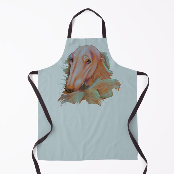 Item preview, Borzoi psychedelic coloring portrait on blue designed and sold by GnomelyDragon.
