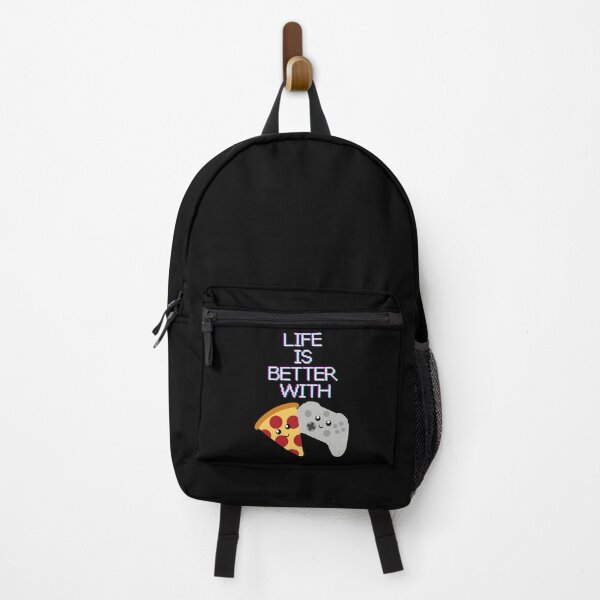 Item preview, Life is better with pizza and gaming designed and sold by felinefeelings.