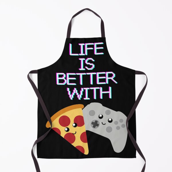 Item preview, Life is better with pizza and gaming designed and sold by felinefeelings.