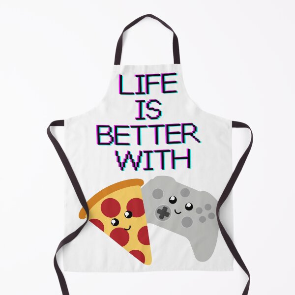 Item preview, Life is better with pizza and gaming designed and sold by felinefeelings.
