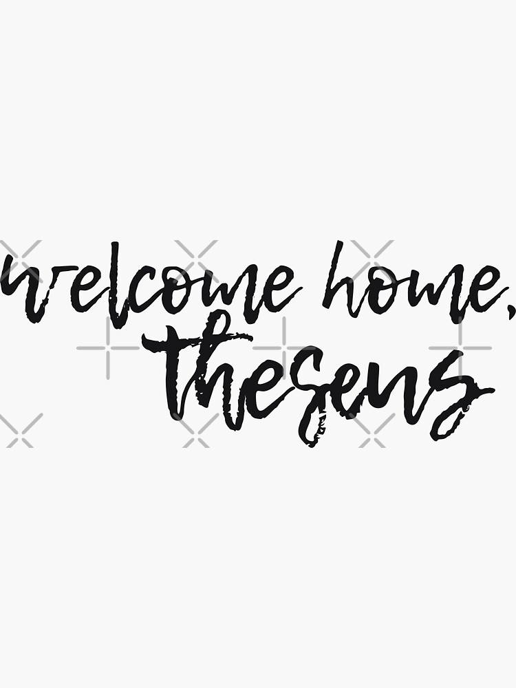 Technoblade Quote: Welcome Home, Theseus Sticker for Sale by Swagneato