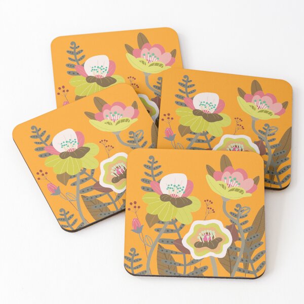 Item preview, Floral orange pink and yellow designed and sold by DCamille.