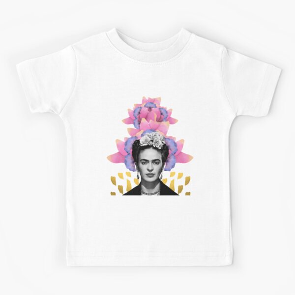 Item preview, Frida Kahlo print, flowers, color, black and white designed and sold by Adriana C (All about Frida).