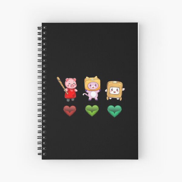 Lankybox Spiral Notebooks | Redbubble