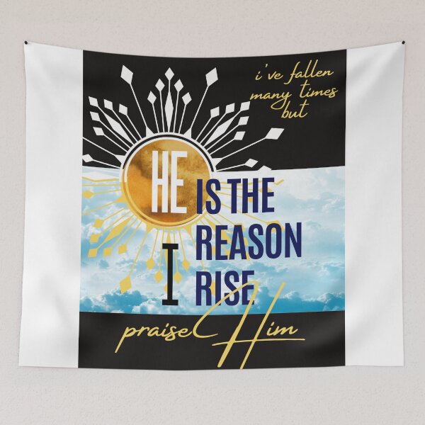 Item preview, He is the reason I rise…praise Him designed and sold by KaiKwercreation.