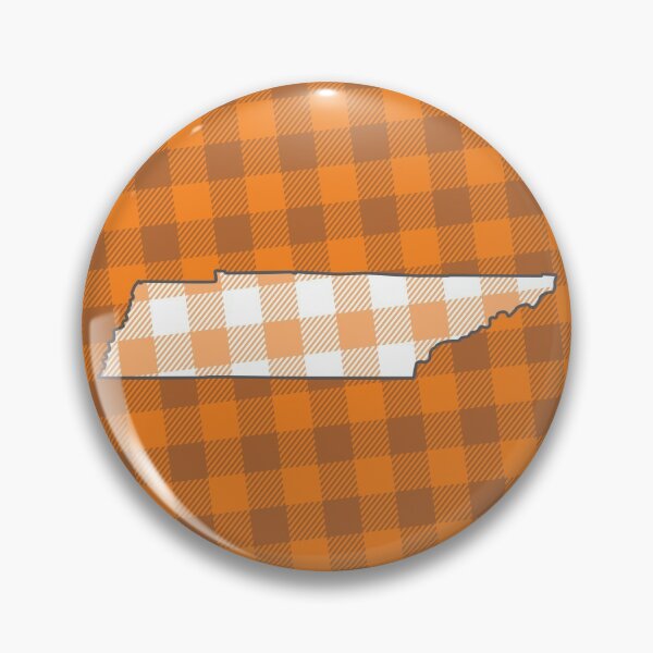 Artikelvorschau, Tennessee Silhouette auf Orange Plaid Pattern entworfen und verkauft von designguychris.