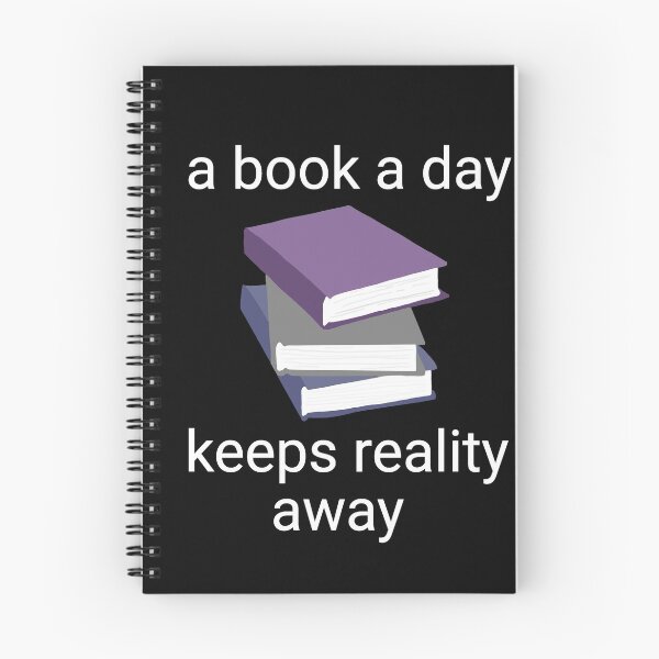 Item preview, A book a day in white and purple designed and sold by creativenweird.