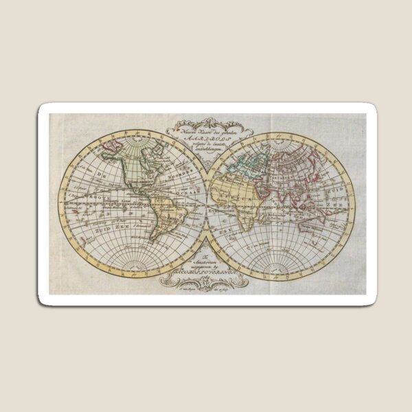 Item preview, Vintage Map of The World (1795) designed and sold by BravuraMedia.
