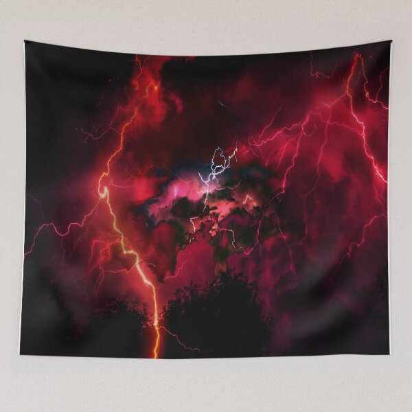 Item preview, Red Electric Sky designed and sold by Punderstandable.