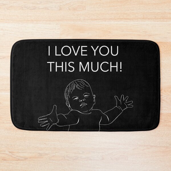 Item preview, I Love You This Much Quote Baby Illustration Gift For New Mom Mother Mum Dad Father Gift Ideas For Christmas Birthday Anniversary Mother's Father's Day Holidays From Son Daughter designed and sold by SemDesigns1.
